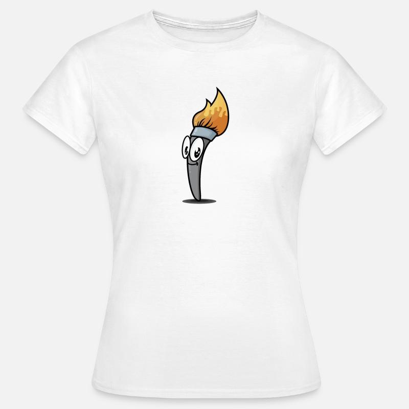 Cool brush - Women's T-Shirt - white