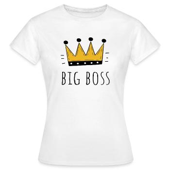 Big Boss - T-shirt Femme - blanc - Devant - AI Model Female 172 dark (172cm)