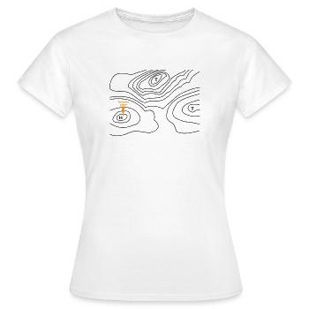 Météo préférée - T-shirt Femme - blanc - Devant - AI Model Female 172 dark (172cm)