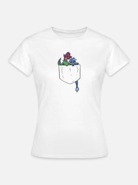 Taschenmonster - Frauen T-Shirt - Weiß