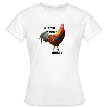 Winner Winner Chicken Dinner - Frauen T-Shirt - Weiß - Vorne - AI Model Female 172 dark (172cm)