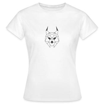 Luchs Minimalistisch - Frauen T-Shirt - Weiß - Vorne - AI Model Female 172 dark (172cm)