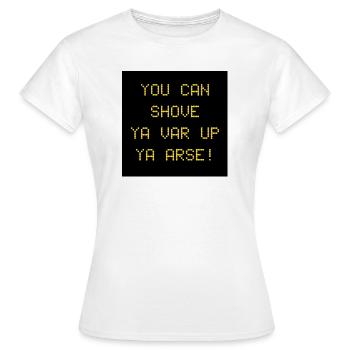 football - Women's T-Shirt - white - Front - AI Model Female 172 dark (172cm)