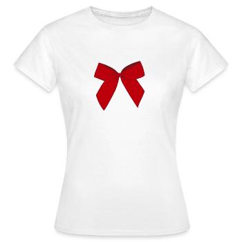 Boucle rouge - T-shirt Femme - blanc - Devant - AI Model Female 172 dark (172cm)