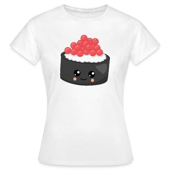 Sushi - Frauen T-Shirt - Weiß - Vorne - AI Model Female 172 dark (172cm)