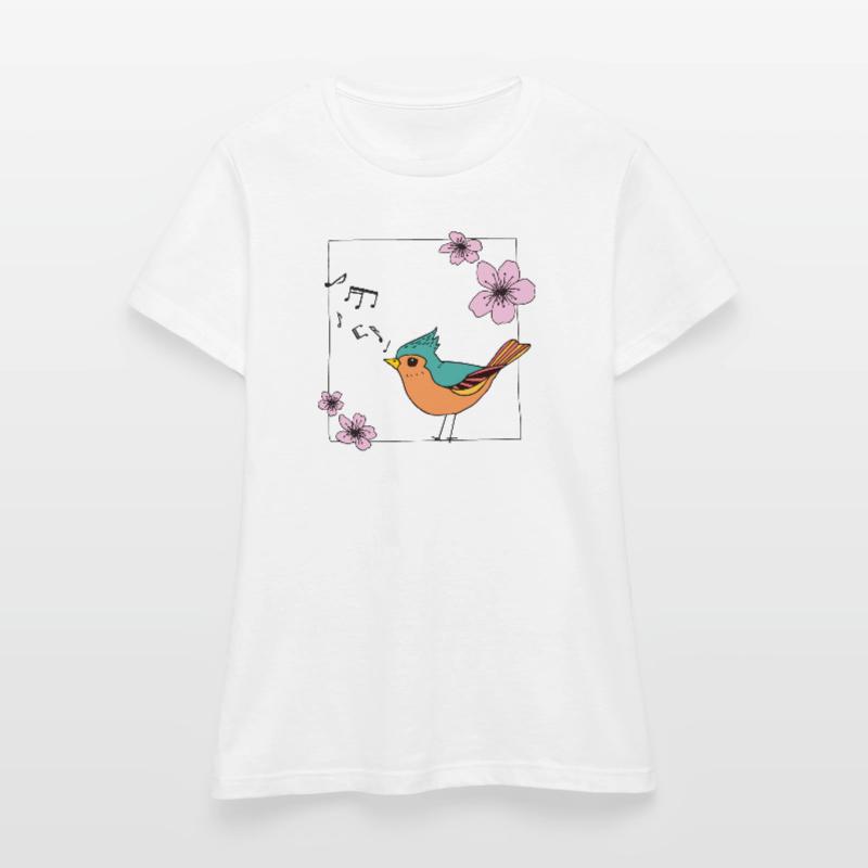 Singender Vogel Frauen T-Shirt