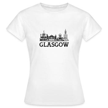 Glasgow - Frauen T-Shirt - Weiß - Vorne - AI Model Female 172 dark (172cm)