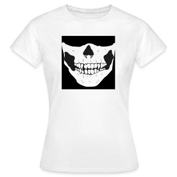 vampire scull - Women's T-Shirt - white - Front - AI Model Female 172 dark (172cm)