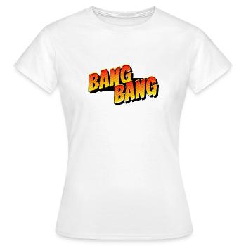 BANG BANG - lettrage comique - T-shirt Femme - blanc - Devant - AI Model Female 172 dark (172cm)
