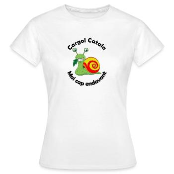 Katalanische Schnecke - Frauen T-Shirt - Weiß - Vorne - AI Model Female 172 dark (172cm)