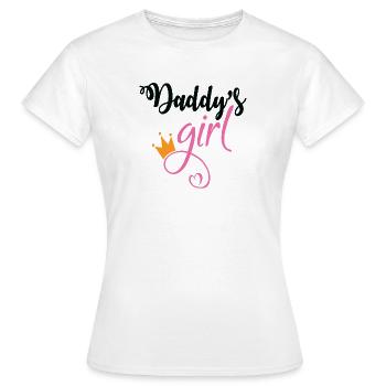 daddys girl dad - Women's T-Shirt - white - Front - AI Model Female 172 dark (172cm)