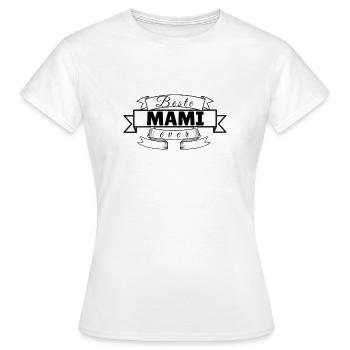 mami - Frauen T-Shirt - Weiß - Vorne - AI Model Female 172 dark (172cm)