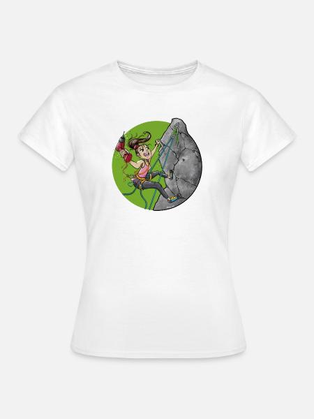Erstbegeherin Neutour - Kletter T-Shirt - Frauen T-Shirt - Weiß