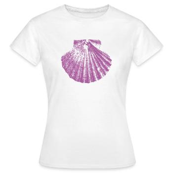 Pétoncle Camino de Santiago - T-shirt Femme - blanc - Devant - AI Model Female 172 dark (172cm)