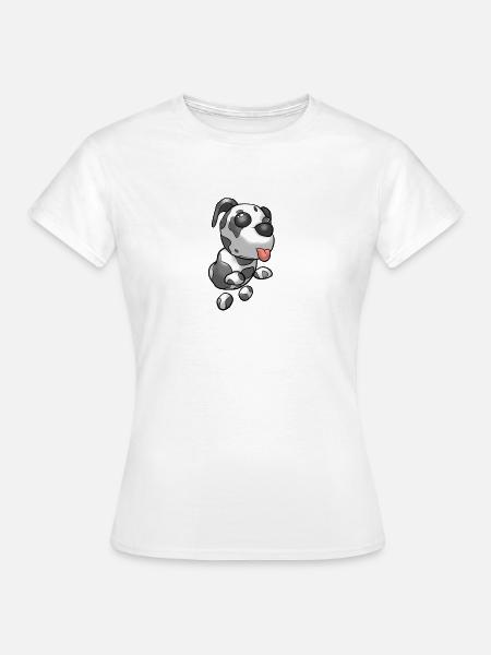 Niedliche springende Dalmation - Frauen T-Shirt - Weiß