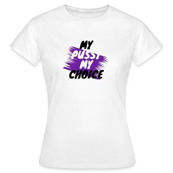 féminisme - mon choix - T-shirt Femme - blanc - Devant - AI Model Female 172 dark (172cm)