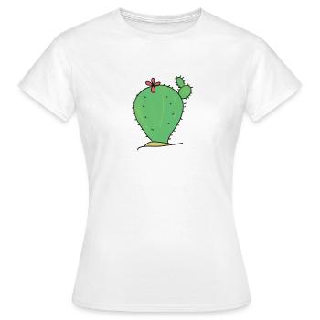 CACTUS CACTUS - T-shirt Femme - blanc - Devant - AI Model Female 172 dark (172cm)