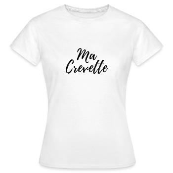 MA CREVETTE - T-shirt Femme - blanc - Devant - AI Model Female 172 dark (172cm)