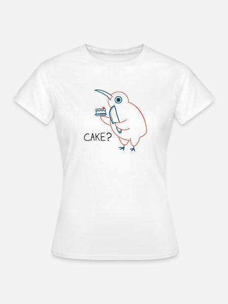 Cake? - Frauen T-Shirt - Weiß