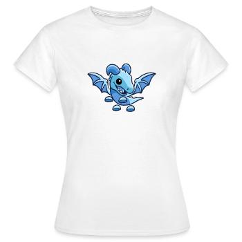 Cute Frost Dragon - Women's T-Shirt - white - Front - AI Model Female 172 dark (172cm)