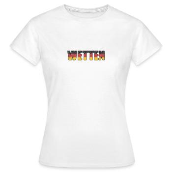 Wetten - Frauen T-Shirt - Weiß - Vorne - AI Model Female 172 dark (172cm)
