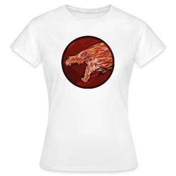 Heulende Morgendämmerung - Frauen T-Shirt - Weiß - Vorne - AI Model Female 172 dark (172cm)