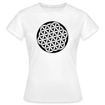 Flower of Life - Women's T-Shirt - white - Front - AI Model Female 172 dark (172cm)