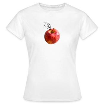 Apple leaf - Women's T-Shirt - white - Front - AI Model Female 172 dark (172cm)