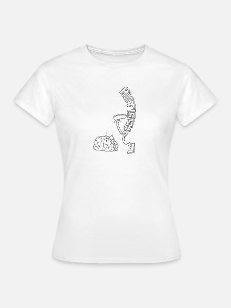 Autismus Schwarz - Frauen T-Shirt - Weiß