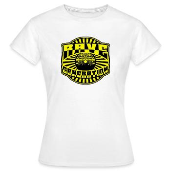Rave Generation - T-shirt Femme - blanc - Devant - AI Model Female 172 dark (172cm)