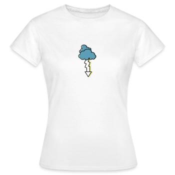 thunderstorm - Women's T-Shirt - white - Front - AI Model Female 172 dark (172cm)