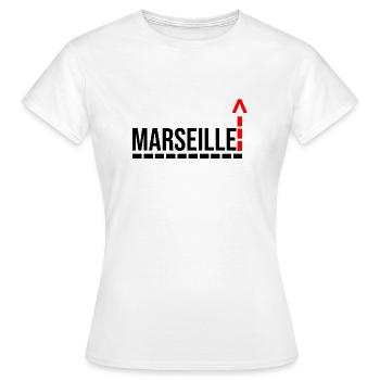 Marseille city French Provence - Women's T-Shirt - white - Front - AI Model Female 172 dark (172cm)