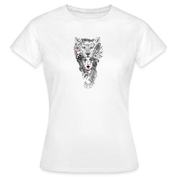Art japonais - T-shirt Femme - blanc - Devant - AI Model Female 172 dark (172cm)