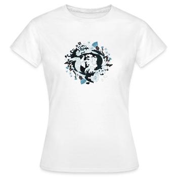 Art japonais - tatou - T-shirt Femme - blanc - Devant - AI Model Female 172 dark (172cm)