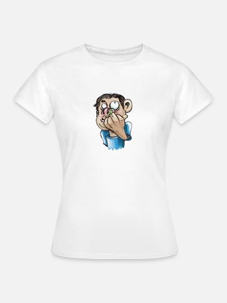 Popeln - Frauen T-Shirt - Weiß