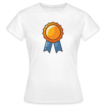 Medaille unbeschriftet - Frauen T-Shirt - Weiß - Vorne - AI Model Female 172 dark (172cm)