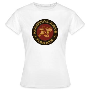Karate Martial Arts - Frauen T-Shirt - Weiß - Vorne - AI Model Female 172 dark (172cm)