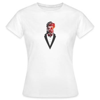 monsieur - T-shirt Femme - blanc - Devant - AI Model Female 172 dark (172cm)