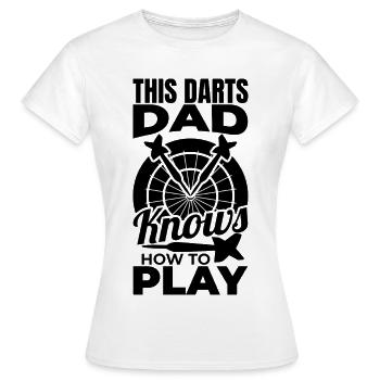 Papa dard - T-shirt Femme - blanc - Devant - AI Model Female 172 dark (172cm)