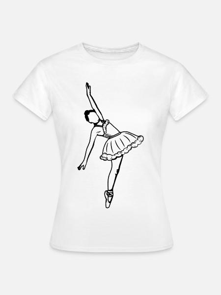 Ballettmädchen - Frauen T-Shirt - Weiß