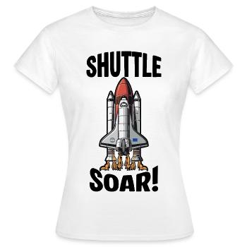 Space Shuttle Soar Takeoff - Women's T-Shirt - white - Front - AI Model Female 172 dark (172cm)