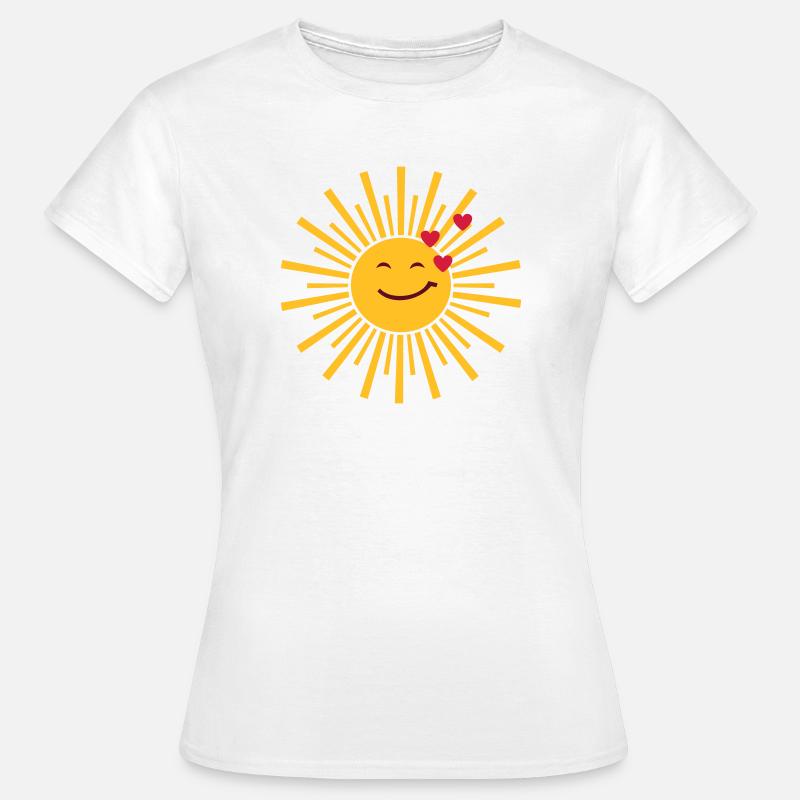 sun shining love - Women's T-Shirt - white