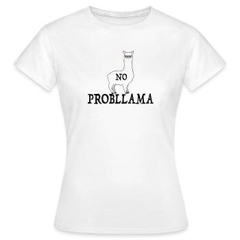 Pas de problème - T-shirt Femme - blanc - Devant - AI Model Female 172 dark (172cm)