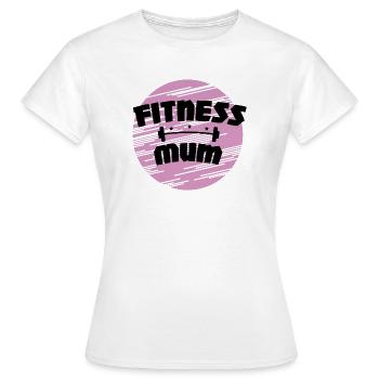Fitness mum gym gym toning - Women's T-Shirt - white - Front - AI Model Female 172 dark (172cm)