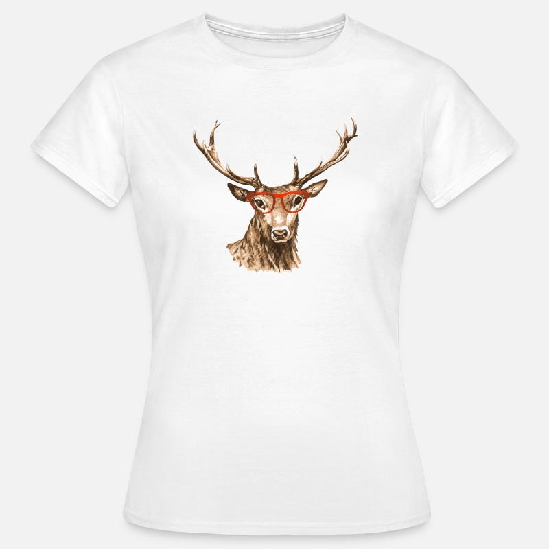 cerf - T-shirt Femme - blanc