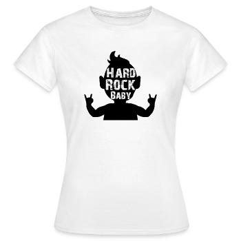Hardrock Baby - T-shirt Femme - blanc - Devant - AI Model Female 172 dark (172cm)