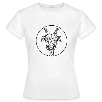Géo-girafe - T-shirt Femme - blanc - Devant - AI Model Female 172 dark (172cm)