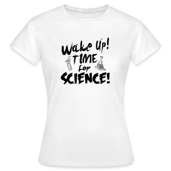 Science - Women's T-Shirt - white - Front - AI Model Female 172 dark (172cm)