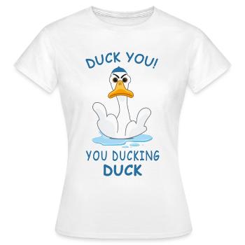 Canard Toi, toi canard canard - T-shirt Femme - blanc - Devant - AI Model Female 172 dark (172cm)