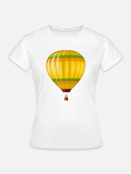 Moderne Heißluftballon - Frauen T-Shirt - Weiß